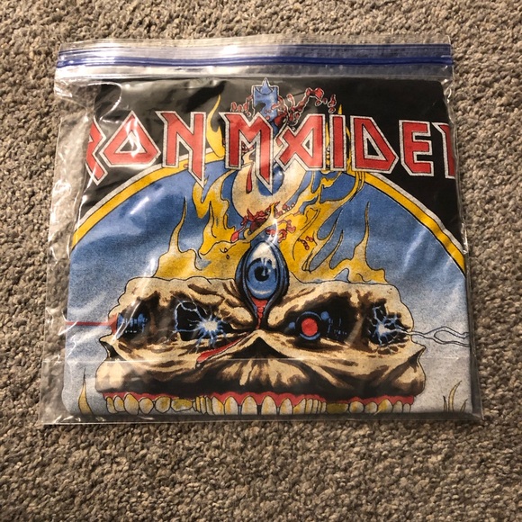 1988 IRON MAIDEN “Play with Madness” SIZE MED 18” PTP- MADE IN USA 🇺🇸 - Picture 8 of 8